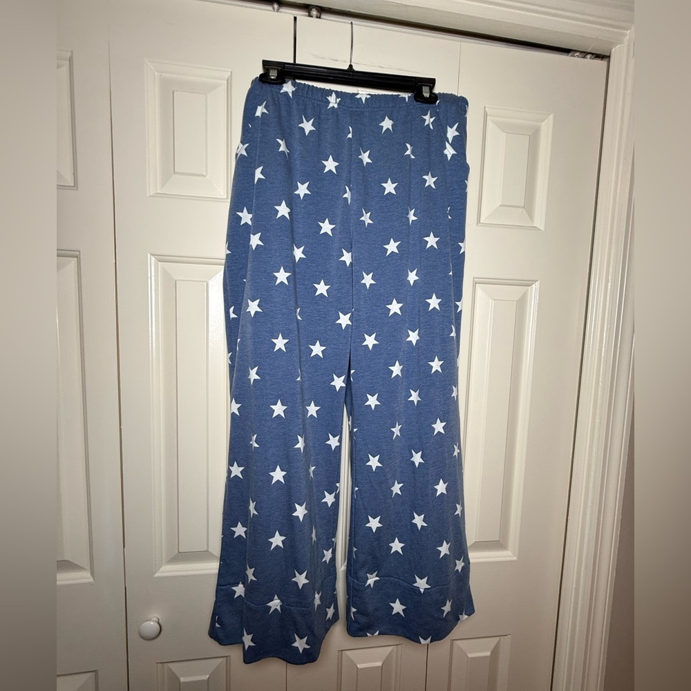 Blue Star Pattern Pants